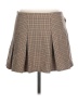 Pull&Bear Houndstooth Brown Casual Skirt Size L - photo 2