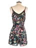 Express 100% Polyester Floral Black Romper Size 6 - photo 2