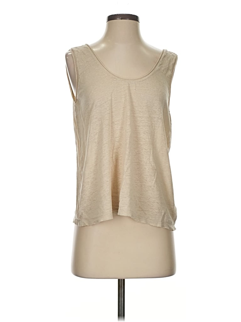 Pre-owned Theory Sleeveless T-shirt In Tan