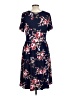 Acting Pro Floral Blue Casual Dress Size L - photo 2