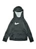 Nike 100% Polyester Gray Black Pullover Hoodie Size S (kids) - photo 1