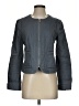 Ann Taylor LOFT 100% Cotton Solid Gray Jacket Size 4 - photo 1