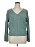 Simple Retro Teal Cardigan Size XL - photo 1