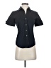 Theory Black Short Sleeve Blouse Size P (petite) - photo 1