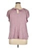 Gap 100% Rayon Purple Short Sleeve Top Size XL - photo 1