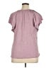 Gap 100% Rayon Purple Short Sleeve Top Size XL - photo 2
