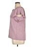 Gap 100% Rayon Purple Short Sleeve Top Size XL - photo 5
