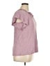 Gap 100% Rayon Purple Short Sleeve Top Size XL - photo 4