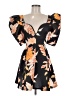 ASOS Design Print Black Cocktail Dress Size 4 - photo 1