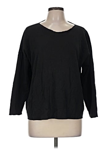 Planet By Lauren G 3/4 Sleeve T-Shirt (view 1)