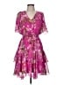 Taylor 100% Polyester Floral Pink Cocktail Dress Size 8 - photo 1
