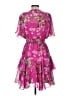 Taylor 100% Polyester Floral Pink Cocktail Dress Size 8 - photo 2