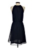 H&M 100% Polyester Solid Blue Cocktail Dress Size 6 - photo 2