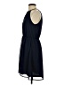H&M 100% Polyester Solid Blue Cocktail Dress Size 6 - photo 5