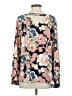Ann Taylor LOFT Outlet 100% Polyester Floral Multi Color Pink Long Sleeve Blouse Size S - photo 2