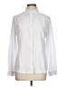 Unbranded Solid White Long Sleeve Button-Down Shirt Size L - photo 1
