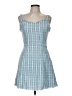 Umgee Tweed Blue Casual Dress Size M - photo 1