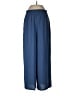 Simplee 100% Polyester Solid Blue Casual Pants Size M - photo 1