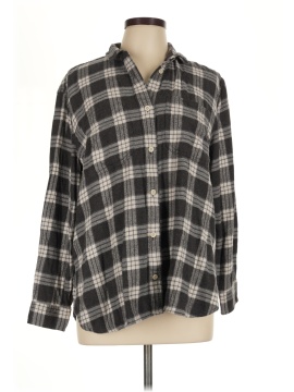 Madewell Oversized Ex-Boyfriend Swing Shirt in Pinella Plaid (view 1)