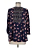 One September 100% Rayon Blue 3/4 Sleeve Blouse Size M - photo 1