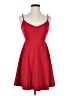 Lulus Solid Red Cocktail Dress Size S - photo 1