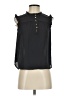 Ann Taylor LOFT Outlet 100% Polyester Black Sleeveless Blouse Size XS (petite) - photo 1