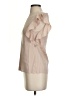 Theory Tan Sleeveless Silk Top Size P (petite) - photo 5