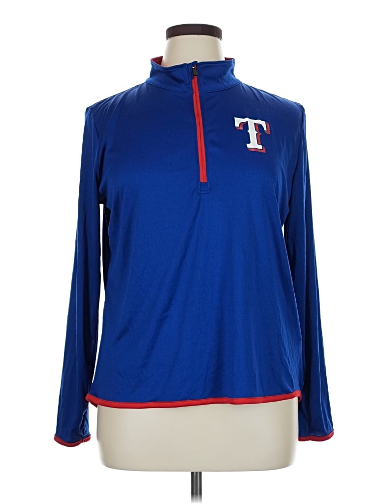 Pre-owned Fanatics Track Jacket In Blue