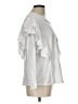 Amaryllis 100% Cotton Silver Long Sleeve Top Size L - photo 4