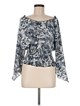 Blue Diamond 3/4 Sleeve Blouse