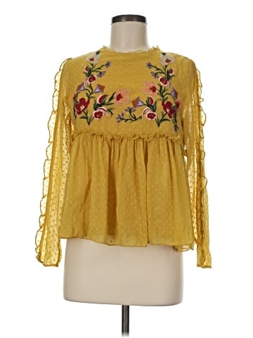 Trafaluc by Zara Long Sleeve Blouse (view 1)
