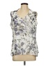 Coldwater Creek Silver Sleeveless Blouse Size L - photo 1