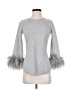 Neiman Marcus Silver Gray 3/4 Sleeve T-Shirt Size S - photo 1