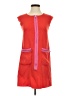 Just Color Block Red Casual Dress Size 2 - photo 1