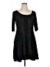 Connected Apparel Black Casual Dress Size 14 Petite - photo 1