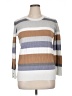 Evolution by Cyrus Stripes Gray Long Sleeve Top Size 1X - photo 1
