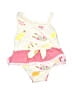 Mud Pie Hearts Ivory One Piece Swimsuit Size 6-9 mo - photo 1