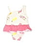Mud Pie Hearts Ivory One Piece Swimsuit Size 6-9 mo - photo 2