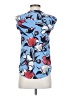 J.Crew 100% Silk Blue Blouse Size 00 - photo 2