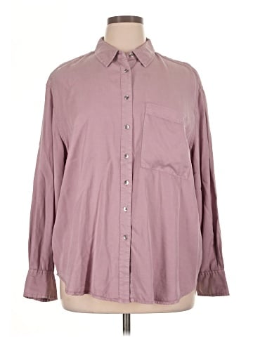 CALVIN KLEIN JEANS Long Sleeve Button-Down Shirt (view 1)