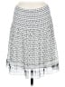 Max Studio 100% Polyester Print Silver Casual Skirt Size M - photo 1