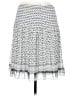 Max Studio 100% Polyester Print Silver Casual Skirt Size M - photo 2