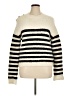 Zara Stripes Ivory Pullover Sweater Size XL - photo 1