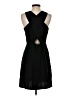 Ann Taylor LOFT 100% Polyester Solid Black Cocktail Dress Size 4 - photo 2