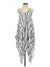 Goa 100% Rayon Stripes Silver Casual Dress Size Sm (T1) - photo 1