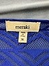 Meraki 100% Polyester Blue Short Sleeve Blouse Size M - photo 7