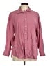 Gap Burgundy Long Sleeve Button-Down Shirt Size Med Petite - photo 1