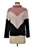 Primark Chevron-herringbone Pink Turtleneck Sweater Size S - photo 1