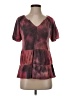 Lee Burgundy Short Sleeve Blouse Size S - photo 1