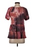 Lee Burgundy Short Sleeve Blouse Size S - photo 2